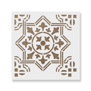 Sablon Perete vopsire, tencuiala 0.7mm Leelo Tile Stencil Refolosibil, model MXSP7272 - Img 2