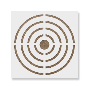 Sablon Perete vopsire, tencuiala 0.7mm Țintă Bullseye model MXSP7457