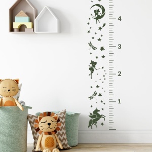Sablon Perete vopsire, tencuiala 900x600x0.7mm Fairy Unicorn Growth Chart Refolosibil, model MXSP7106 - Img 3