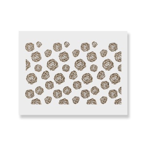 Sablon Perete vopsire, tencuiala 900x600x0.7mm Roses Refolosibil, model MXSP7091