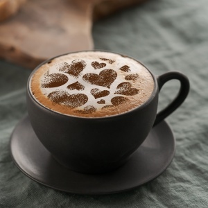 Set 14 sabloane decorare cafea 19 si 7 cm 0.5mm Dragoste model MXSP7348