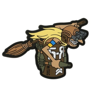 Emblema Patch Petic Baba Yaga PVC, 135x90 mm, Multicolor Var 2