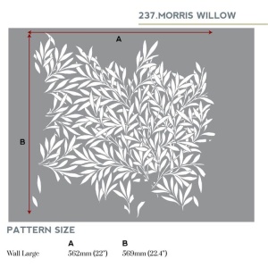 Sablon 562x569x0.7mm Morris Willow Refolosibil, model MXSP7007