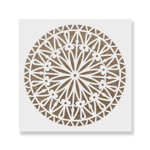 Sablon Perete vopsire, tencuiala 0.7mm Bellis Mandala Refolosibil, model MXSP7153