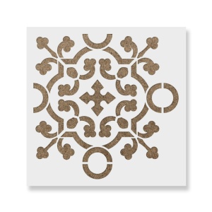 Sablon Perete vopsire, tencuiala 0.7mm Isabelle Tile Stencil Refolosibil, model MXSP7259 - Img 2