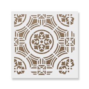 Sablon Perete vopsire, tencuiala 0.7mm Meriela Tile Stencil Refolosibil, model MXSP7289 - Img 2