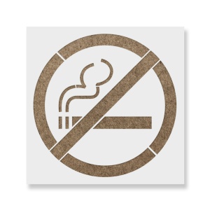 Sablon Perete vopsire, tencuiala 0.7mm No Smoking Refolosibil, model MXSP7233
