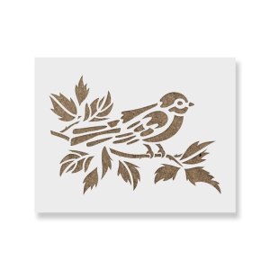 Sablon Perete vopsire, tencuiala 0.7mm Pasăre pe Ramură model MXSP7412