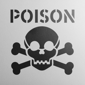 Sablon Perete vopsire, tencuiala 0.7mm Poison Symbol Refolosibil, model MXSP7227 - Img 4