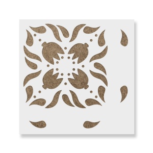 Sablon Perete vopsire, tencuiala 0.7mm Tyrell Tile Stencil Refolosibil, model MXSP7279 - Img 2
