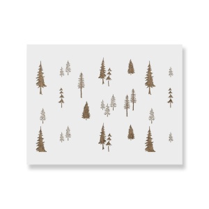 Sablon Perete vopsire, tencuiala 900x600x0.7mm Fir Tree Forest Refolosibil, model MXSP7052