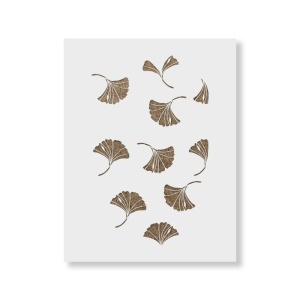 Sablon Perete vopsire, tencuiala 900x600x0.7mm Ginkgo Refolosibil, model MXSP7072
