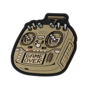 Emblema Patch Petic Radiomaster Boxer Controller "Game Over" 3D PVC, 60x73 mm, Maro