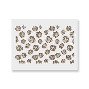 Sablon 900x600x0.7mm Roses Refolosibil, model MXSP7028