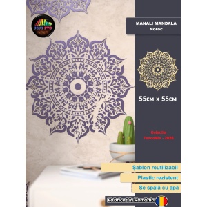 Sablon Perete MANALI MANDALA Noroc 0.7mm model MXSP7601.A2 marime Sablon Perete MANALI MANDALA Noroc 0.7mm model MXSP7601.A2 marime