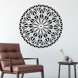 Sablon Perete vopsire, tencuiala 0.7mm Bellis Mandala Refolosibil, model MXSP7153 - Img 3