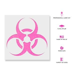 Sablon Perete vopsire, tencuiala 0.7mm Biohazard Refolosibil, model MXSP7208 - Img 2