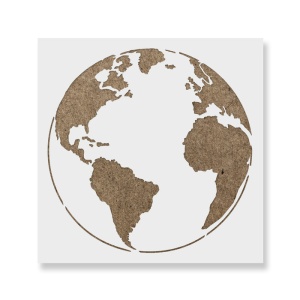 Sablon Perete vopsire, tencuiala 0.7mm Earth Stencil Refolosibil, model MXSP7176