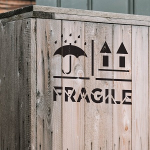 Sablon Perete vopsire, tencuiala 0.7mm Fragile Right Side Up Keep Dry Refolosibil, model MXSP7221 - Img 3