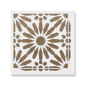 Sablon Perete vopsire, tencuiala 0.7mm Nilah Tile Stencil Refolosibil, model MXSP7266 - Img 2