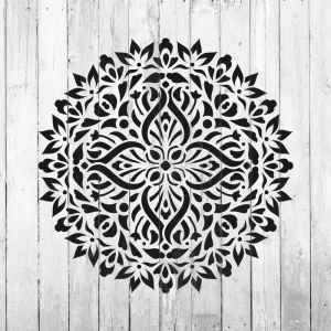 Sablon Perete vopsire, tencuiala 0.7mm Trevo Mandala Refolosibil, model MXSP7156 - Img 4