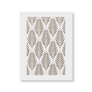 Sablon Perete vopsire, tencuiala 900x600x0.7mm Fern Refolosibil, model MXSP7043