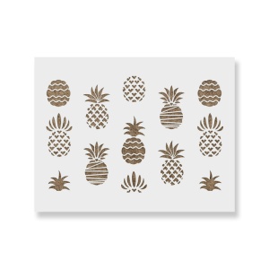 Sablon Perete vopsire, tencuiala 900x600x0.7mm Styled Pineapple Refolosibil, model MXSP7113