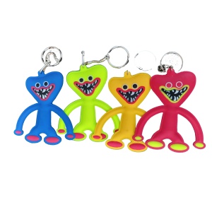 Set de 4 Brelocuri chei, ghiozdan Huggy Wuggy 85mm