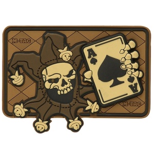 Emblema Patch Petic Maro Clovn cu Cap de Craniu PVC, 80 mm Joker Skull 3D