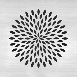 Sablon 200x200x0.7mm Dahlia Mandala Refolosibil, model MXSP7012 - Img 2
