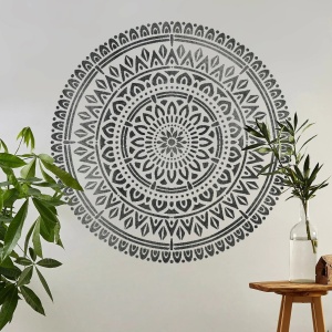 Sablon Perete 25cm BHADRA MANDALA 0.7mm model MXSP7604 marime 25cm X 25cm