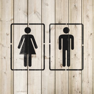 Sablon Perete vopsire, tencuiala 0.7mm Bathroom Sign Refolosibil, model MXSP7211 - Img 4
