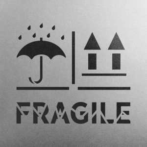 Sablon Perete vopsire, tencuiala 0.7mm Fragile Right Side Up Keep Dry Refolosibil, model MXSP7221 - Img 4