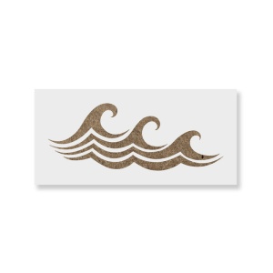 Sablon Perete vopsire, tencuiala 0.7mm Waves Stencil Refolosibil, model MXSP7177