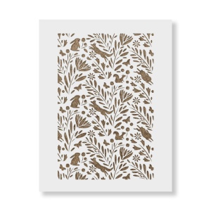 Sablon Perete vopsire, tencuiala 900x600x0.7mm Forest Refolosibil, model MXSP7044 - Img 1