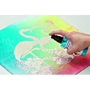 Sablon tip Silueta Flamingo pentru textil, mobila, perete dimensiune 300x300 mm grosime 0,3mm model MXSP7387 - Img 2