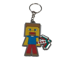 Breloc Minecraft - Steve gri 65mm - Img 4