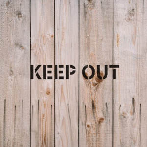 Sablon Perete vopsire, tencuiala 0.7mm Keep Out Sign Refolosibil, model MXSP7245 - Img 3