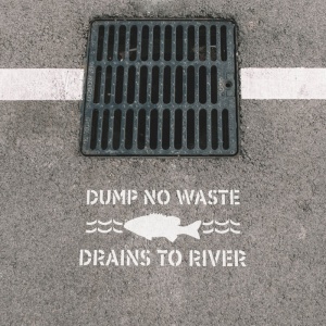 Sablon Perete vopsire, tencuiala 0.7mm No Dumping Drains to River Refolosibil, model MXSP7225 - Img 3