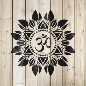 Sablon Perete vopsire, tencuiala 0.7mm Om Flower Mandala Refolosibil, model MXSP7150 - Img 4