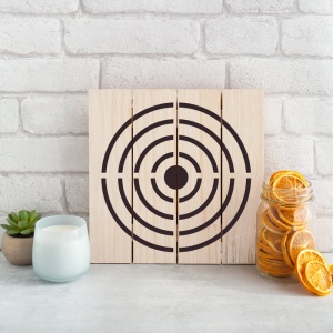 Sablon Perete vopsire, tencuiala 0.7mm Țintă Bullseye model MXSP7457 - Img 3