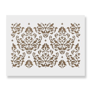 Sablon Perete vopsire, tencuiala 900x600x0.7mm Damask Refolosibil, model MXSP7075
