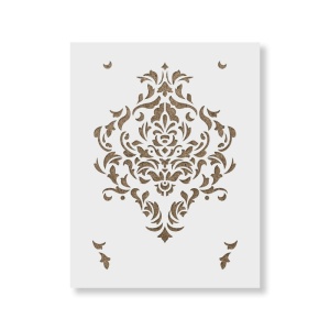 Sablon Perete vopsire, tencuiala 900x600x0.7mm Damask Refolosibil, model MXSP7073