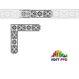 Sablon Perete vopsire, tencuiala dimensiune 570x120 mm grosime 0,7mm Bordura 6 MXSP7378 - Img 2