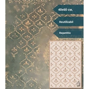 Sablon Perete vopsire, tencuiala model „Fundal”, 400 x600 mm MXSP7663 - Img 1