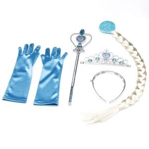 Frozen set Elsa - rukavice,kruna,kika,čarobni štapić - Img 3