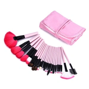 Profesionalni set od 24 četkica za šminkanje - Pink & Black Edition - Img 2