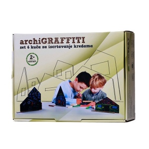 ArchiGrafitti – set od 6 piši/briši kućica - Img 5