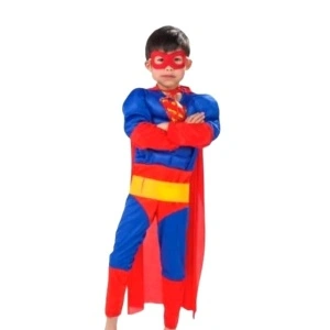 Betmen, Spajdermen i Supermen kostimi sa mišićima za male super heroje - Img 5