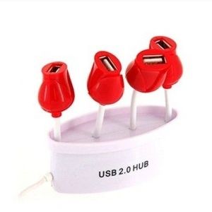4-portni 2.0 High Speed USB Hub kao saksija sa ružama - Img 4